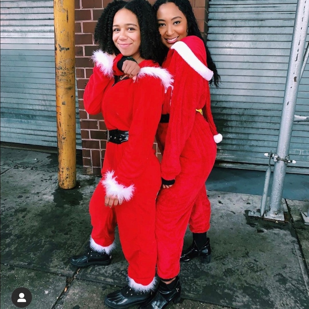 Red Christmas Sherpa Onesie